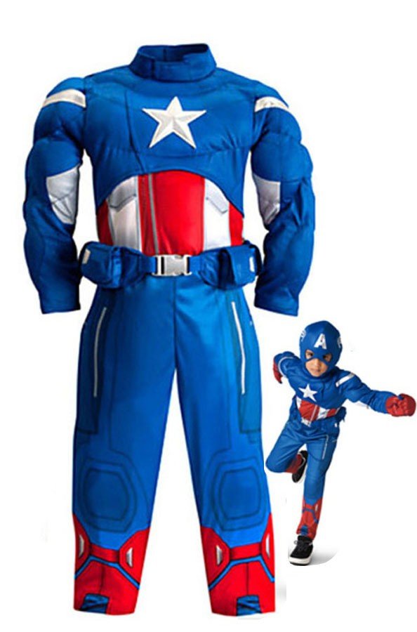 Avengers Captain America Muskel Kostyme Barn