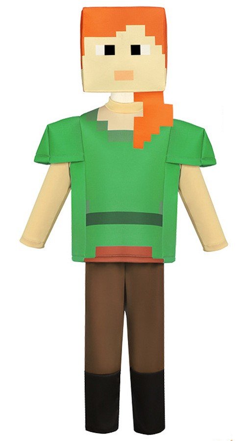 Minecraft Kostymer Barn Klassisk Alex Kostyme Halloween Kostymer