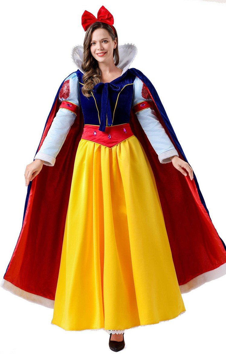 Snøhvit Kostyme Langermet Deluxe Eventyr Prinsessekostyme