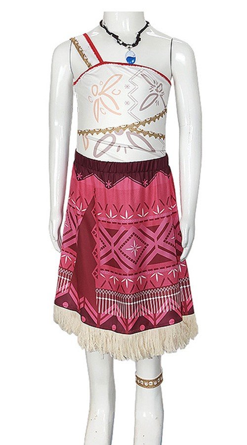 Jenter Moana 2 Vaiana Kostyme For Barn