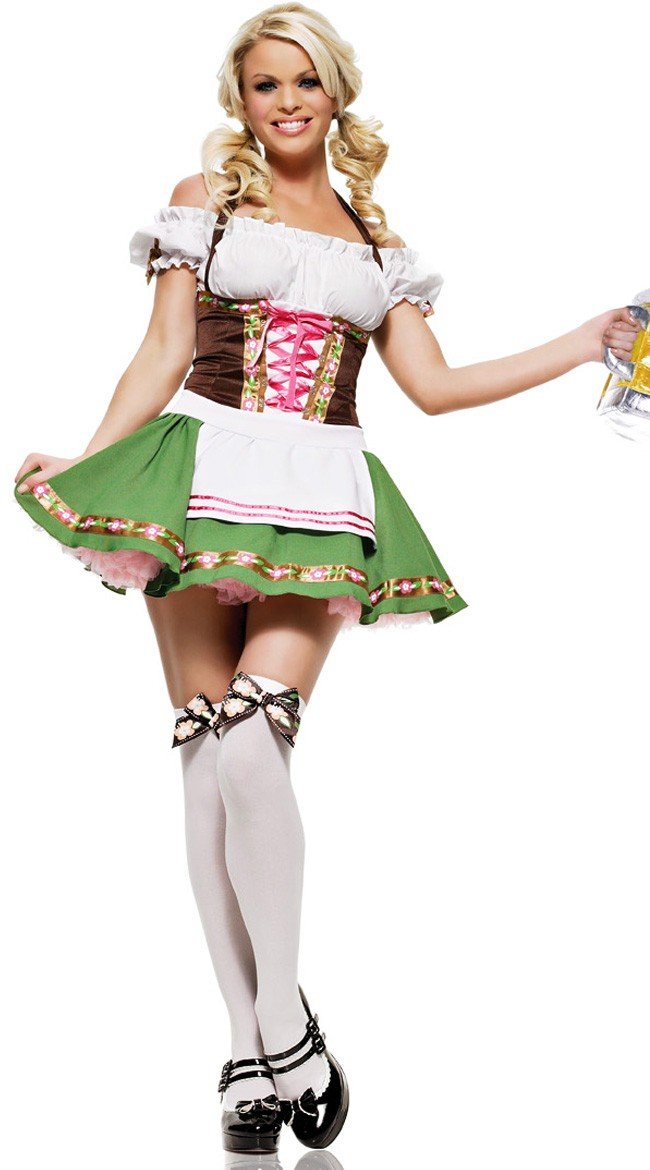 Tysk Gretchen Oktoberfest Kostyme