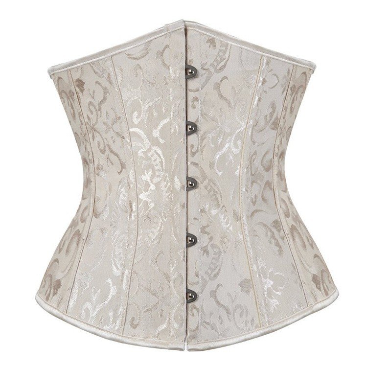 Jacquard Klassisk Underbystekorsett Aprikos Shapewear Midjekorsett