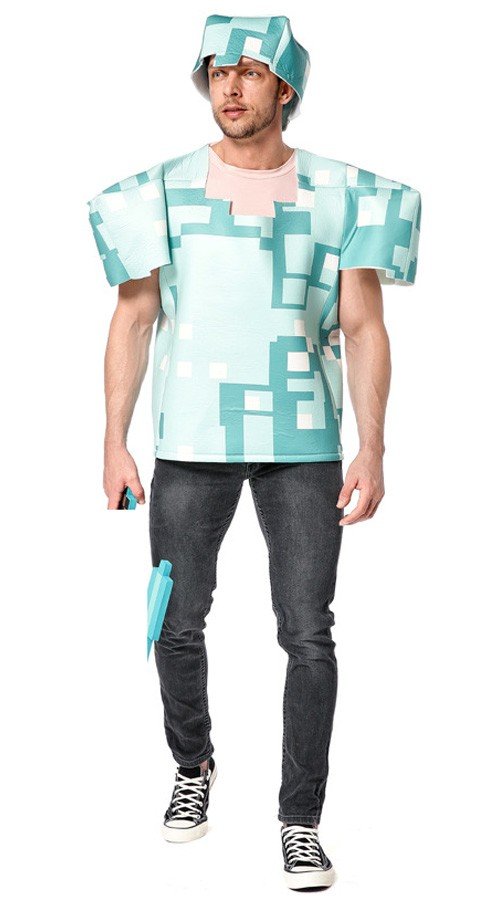 Minecraft Kostymer Voksne Steve Kostyme Halloween Kostymer