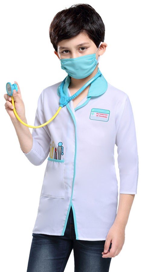 Doktor Kostyme for Barn Sykepleier Kostyme