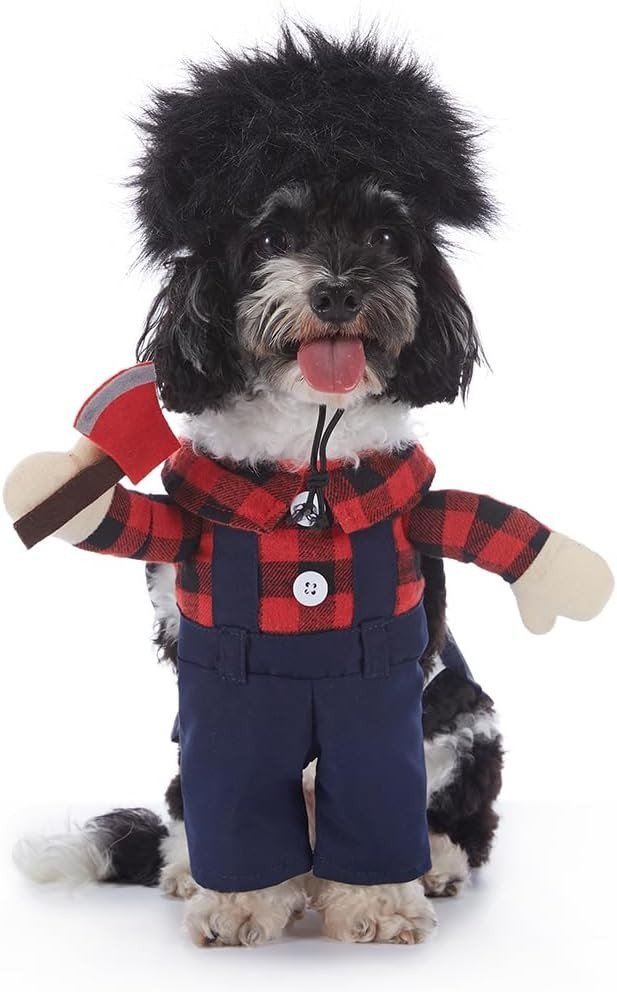 Mann Med Øks Kjæledyr Kostyme Hundeklær Katteklær Halloween Kjæledyr Hundekostyme