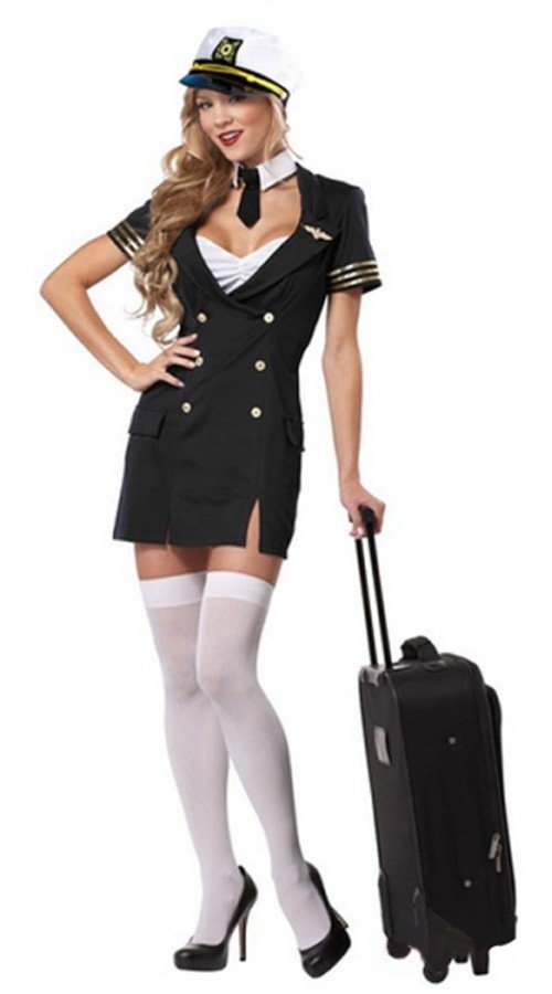 Flyvertinne Kostyme Svart