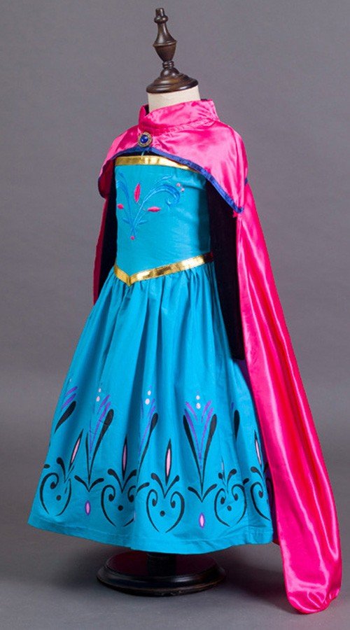 Frost Prinsessekjole Barn Kroningsdag Elsa Kostyme