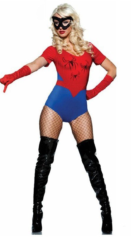 Spidergirl Kostyme Superhelt Kostymer