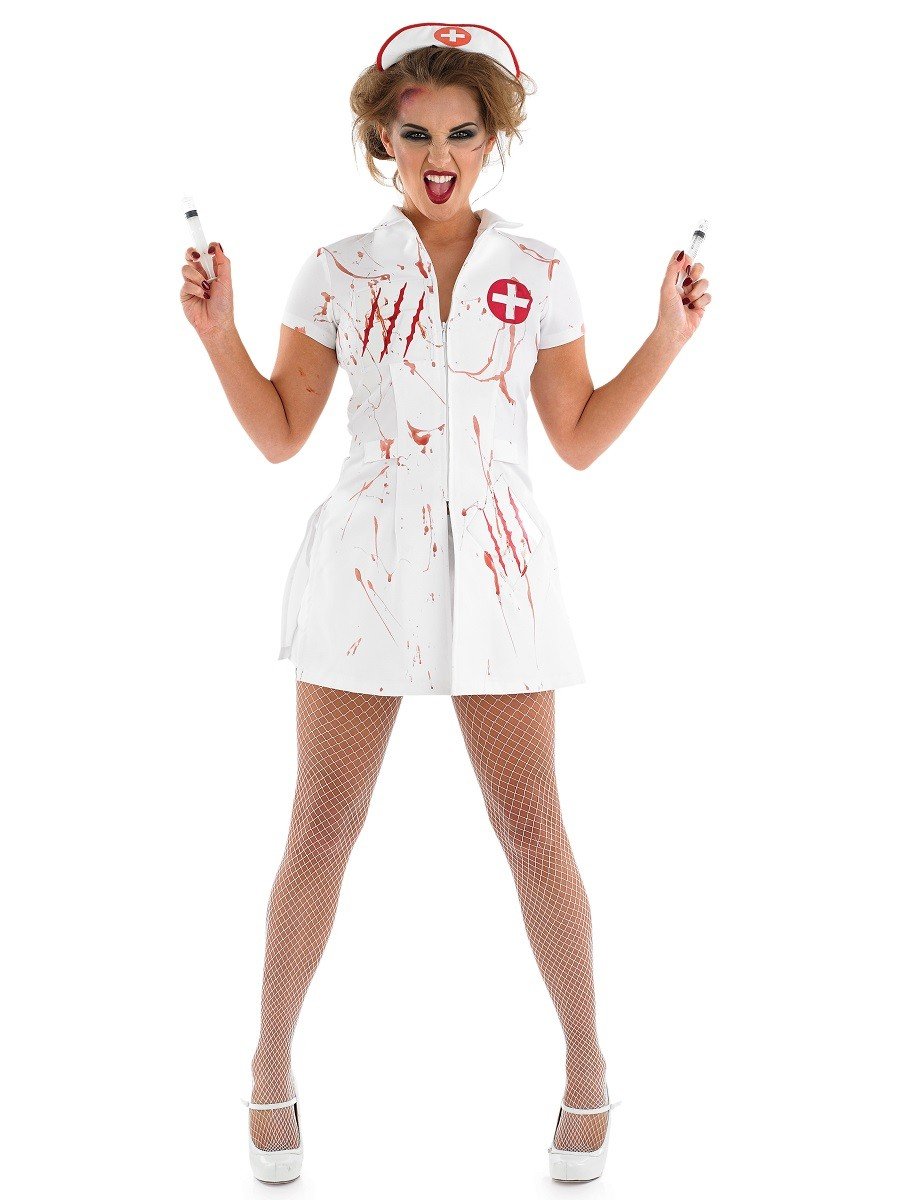 Mareritt Halloween Sykepleier Kostyme
