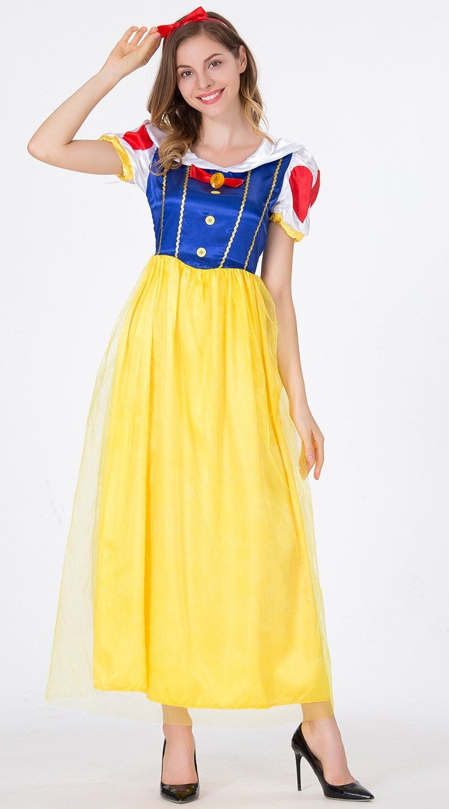 Storybook Snøhvit Kostyme Eventyr Prinsessekjole