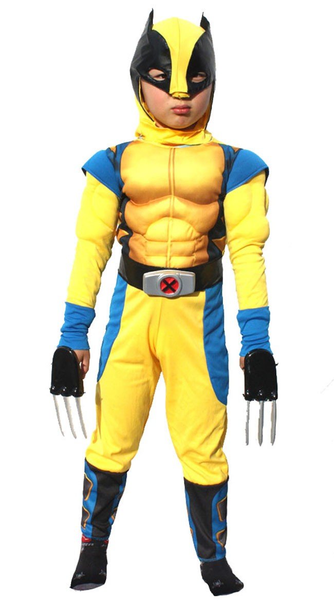 Barn Wolverine Muskel Kostyme