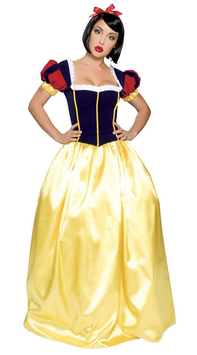 Elskling Klassiske Snøhvit Kostyme Lang Prinsessekjole