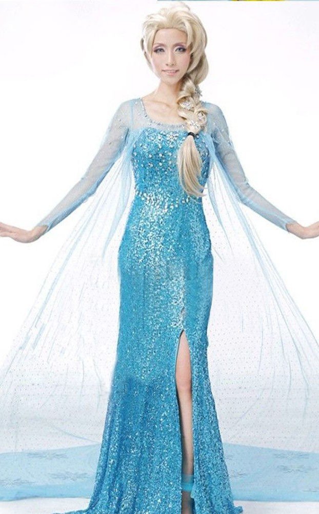 Billig Frozen Elsa Kostyme Voksen