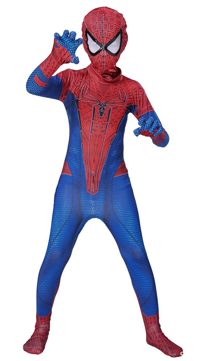 Nytt Spiderman 2 Kostyme for Barn og Voksne Superheltekostymer