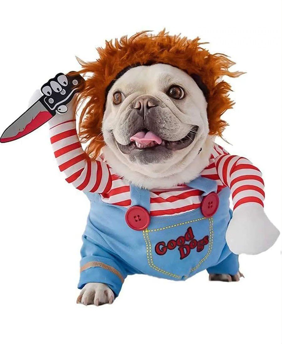 Chucky Hundekostyme Katteklær Halloween Kostyme til Kjæledyr