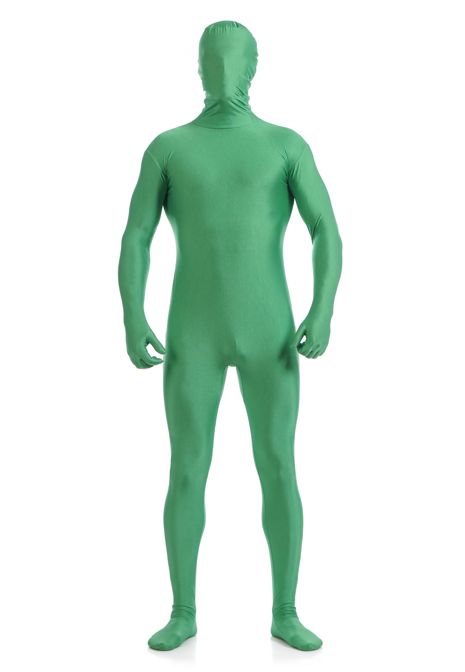 Morphsuit Skinsuit Lycra Spandex Drakt Heldekkende Herre Grønn