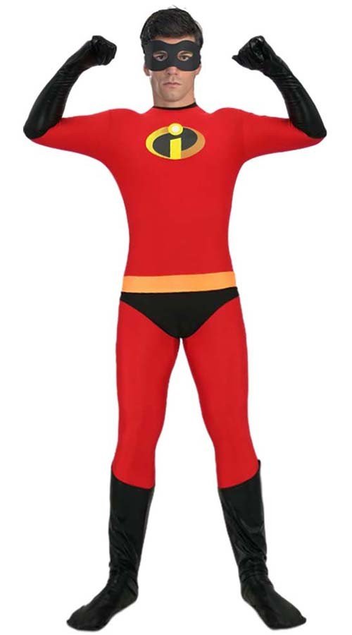 Incredibles 2 Mr. Incredible Kostyme Lycra Morphsuit Voksen