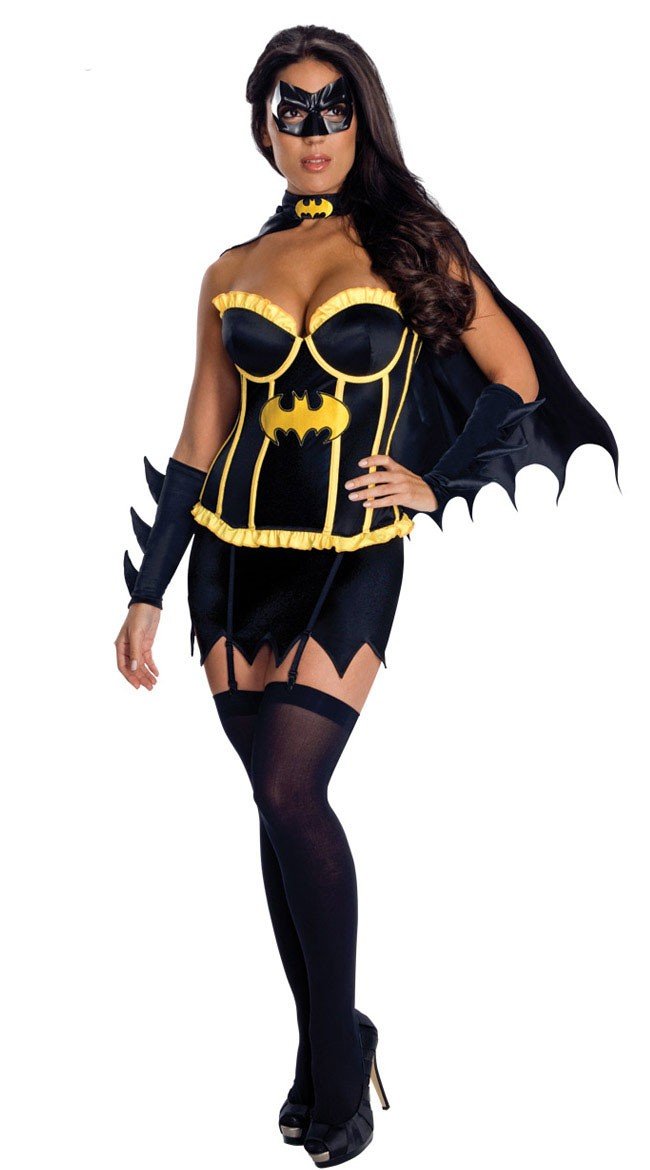 Superhelt Kostyme Deluxe Korsett Batgirl Kostyme