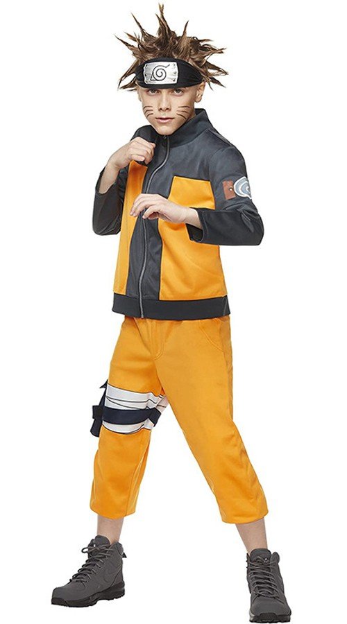 Barn Uzumaki Naruto Kostyme Naruto Shippuden Cosplay kostymer 