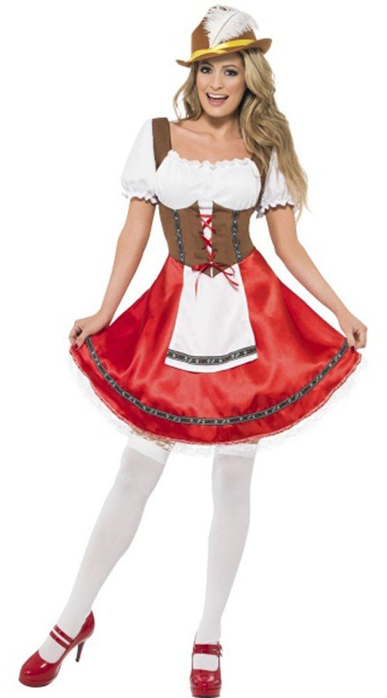 Bavarian Wench Oktoberfest Kostyme Stuepike Kostyme