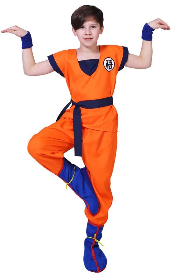 Dragon Ball Goku Kostyme Voksne og Barn