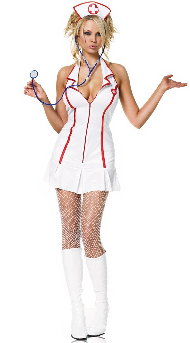 Sexy Halloween Sykepleier Kostyme