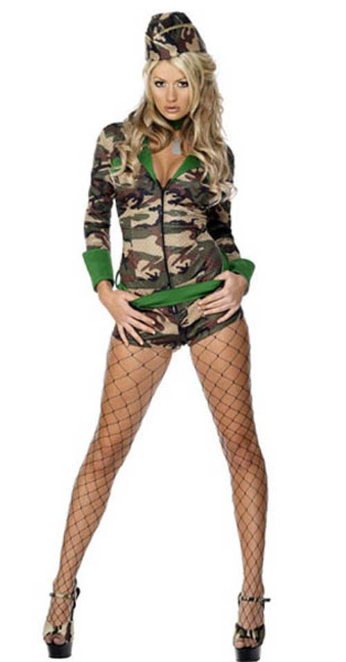 Sexy Militær Kostyme Army