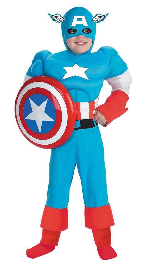Avengers Captain America Muskel Kostyme Barn