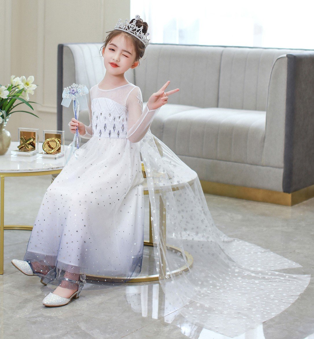Prinsessekjole Snødronning Frozen 2 Elsa Kjole