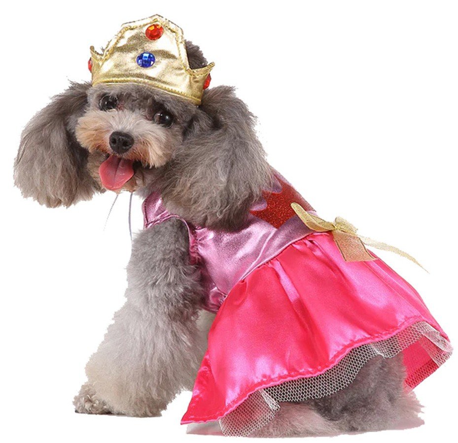 Prinsesse Hund Kostyme Halloween Katteklær Prinsessekjole for Hund/Katt