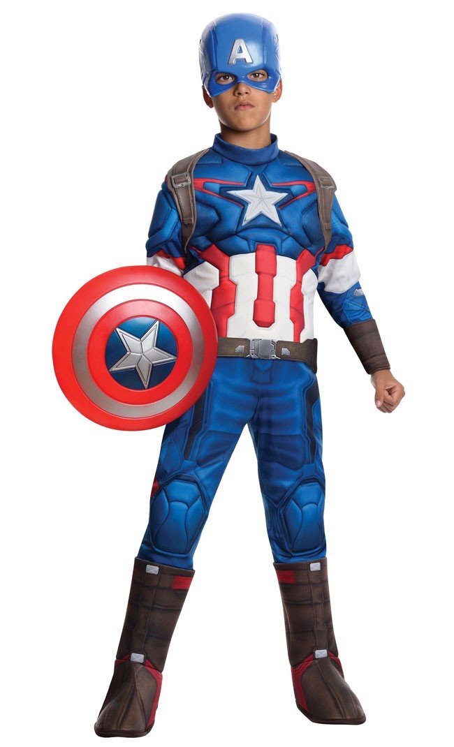 Avengers 2 Barn Muskel Captain America Kostyme