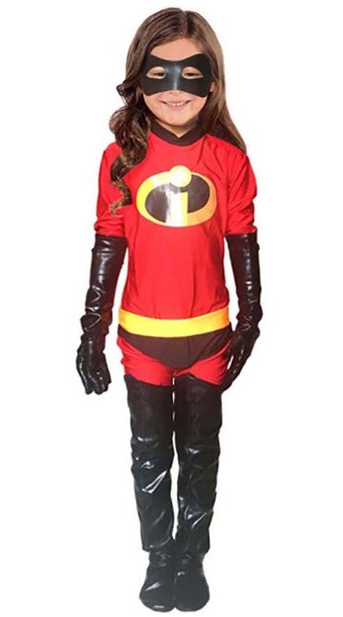 Incredibles 2 Jenter Incredible Kostyme Lycra Morphsuit Barn