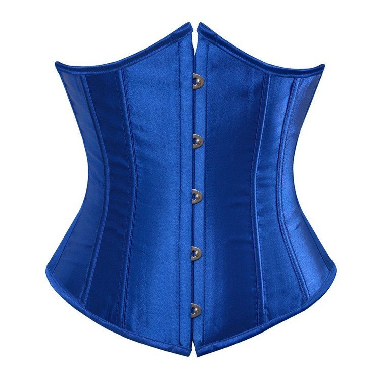 Sateng Underbystekorsett Blå Waist Training Korsett Shapewear
