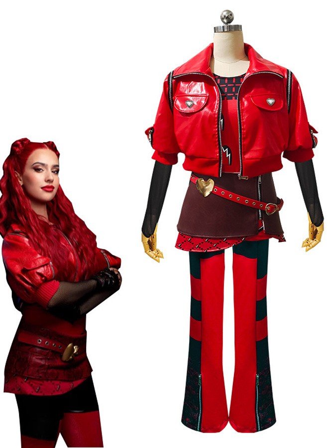 Deluxe Descendants 4 Evie Kostyme Voksne The Rise of Red Kostymer