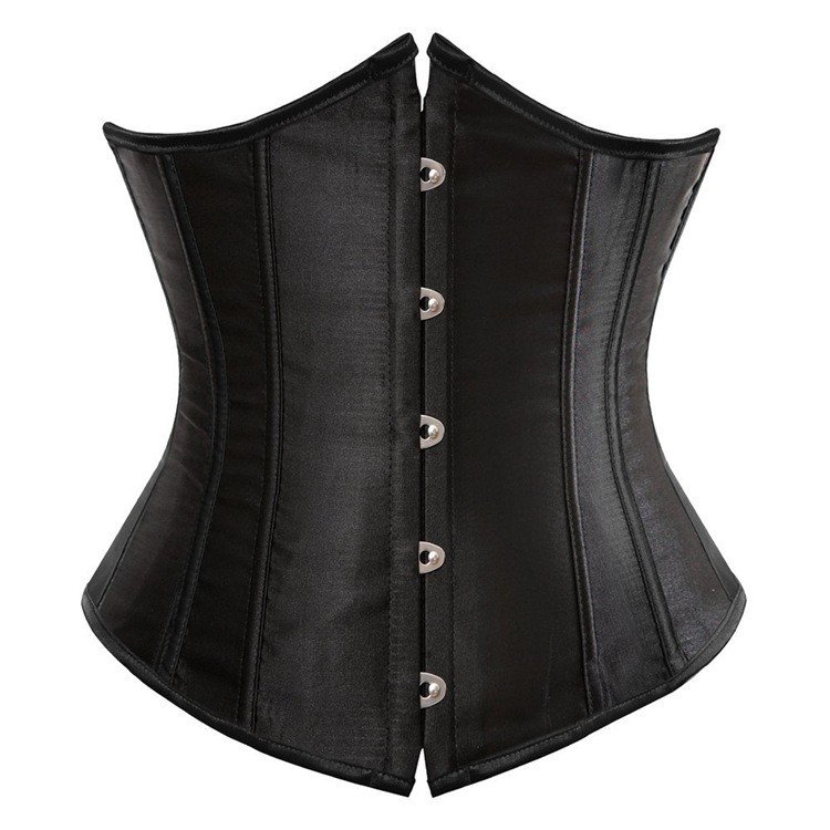 Sateng Underbystekorsett Svart Waist Training Korsett Shapewear
