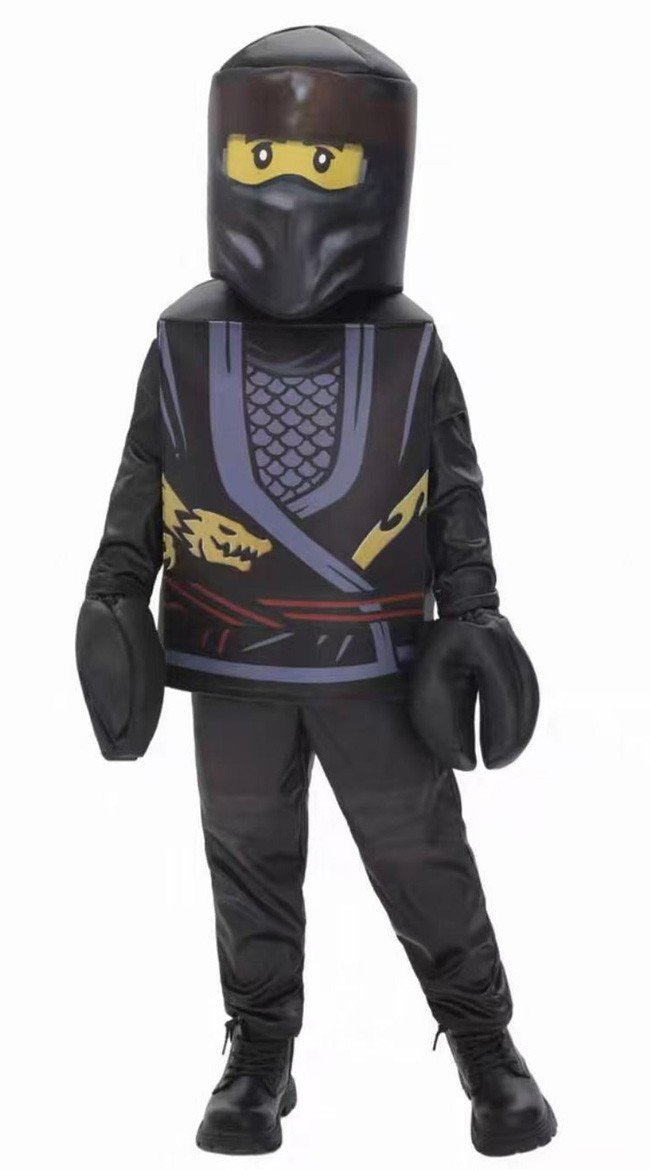 Lego Cole Barnekostyme Svart Ninjago Halloween Ninjakostyme