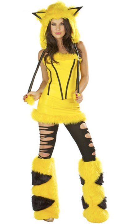 Pikachu Kostyme Halloween Dyrekostymer