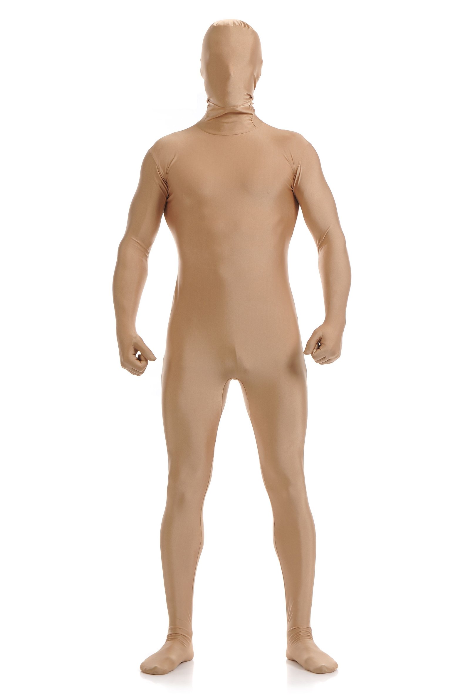 Morphsuit Skinsuit Lycra Spandex Drakt Heldekkende Herre Hudfarget
