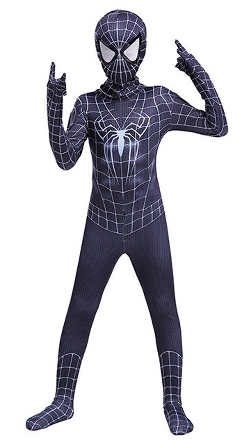 The Amazing Spiderman Kostyme for Barn og Voksne Svart