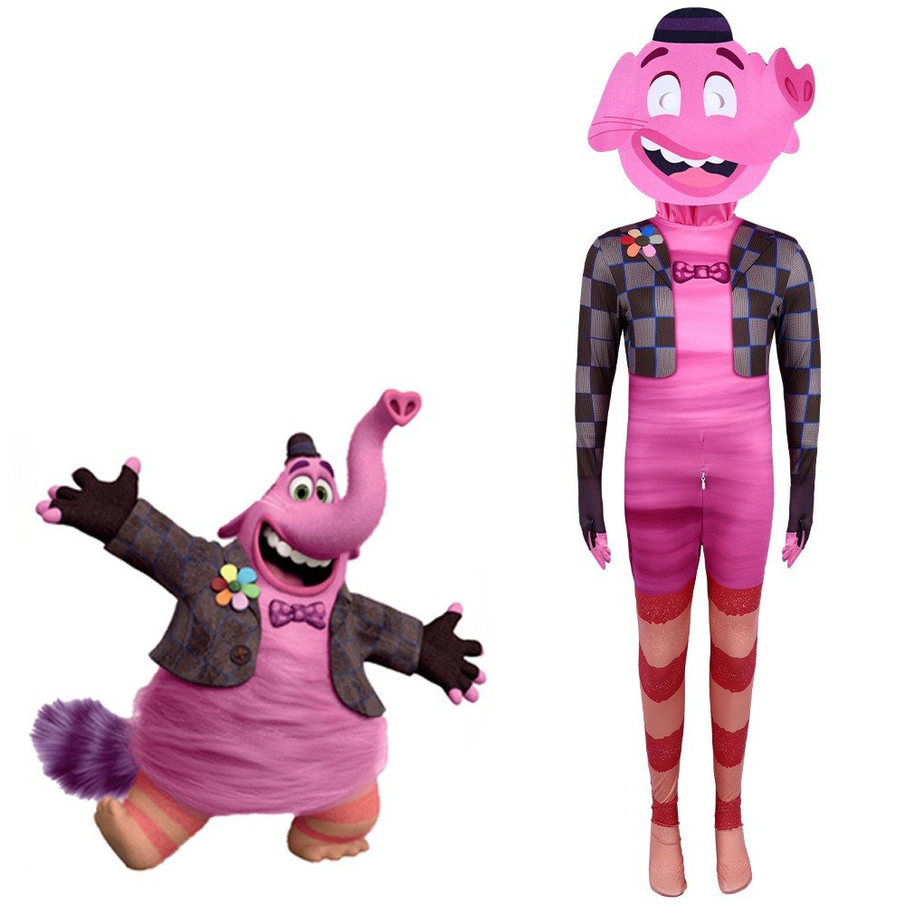 Innsiden ut 2 Bing Bong Kostyme for Barn og Voksne Halloween Cosplay Karneval Kostyme