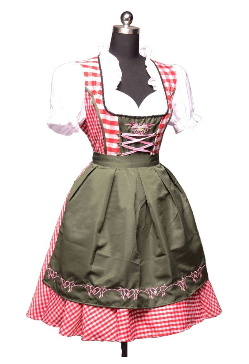 Tradisjonell Lang Bayersk Oktoberfest Kjole