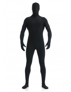 Morphsuit Skinsuit Lycra Spandex Drakt Heldekkende Herre Svart