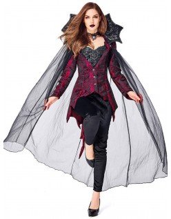 Halloween Djevel Vampyr Kostyme Dame