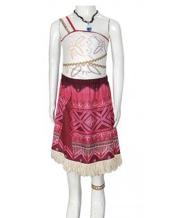 Jenter Moana 2 Vaiana Kostyme For Barn