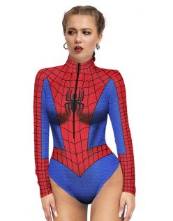 Sexy Amazing Spidergirl Kostyme Badedrakt Strandtøy Superhelt Kostymer Bodysuit