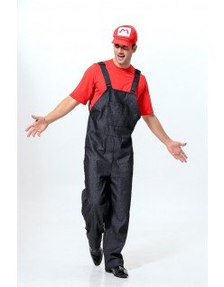 Super Mario Rørlegger Kostyme Arbeidsklær