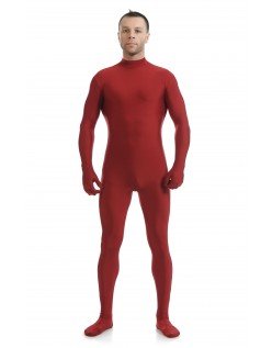 Morphsuit Lycra Spandex Drakt Second Skin Kostyme Mann Rød