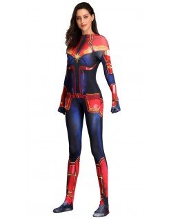 Ms. Kapteeni Marvel Kostyme Superhelt Kostymer Voksne
