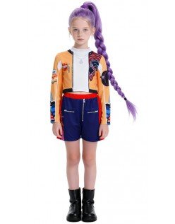 Kpop Demon Hunters Rumi Kostyme for Barn Cosplay Demon Hunters Kostymer 2 stk