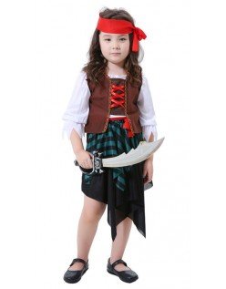 Halloween Viking Pirat Kostyme Jente